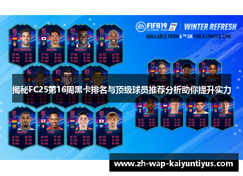 揭秘FC25第16周黑卡排名与顶级球员推荐分析助你提升实力
