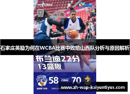 石家庄英励为何在WCBA比赛中败给山西队分析与原因解析