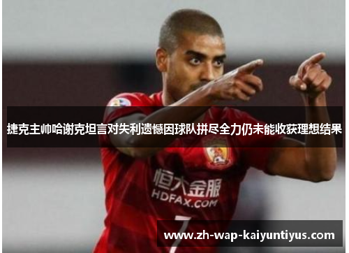 捷克主帅哈谢克坦言对失利遗憾因球队拼尽全力仍未能收获理想结果