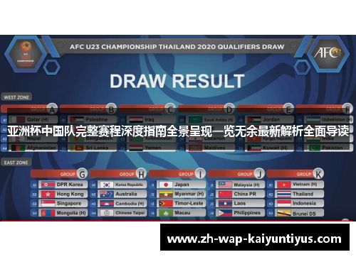 亚洲杯中国队完整赛程深度指南全景呈现一览无余最新解析全面导读
