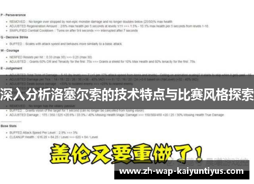 深入分析洛塞尔索的技术特点与比赛风格探索